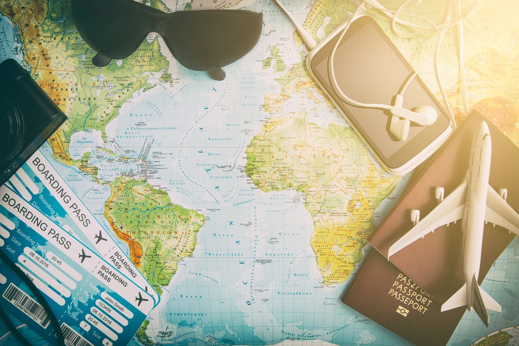 Business Travel Traveling Map World Concept